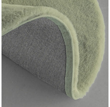 Covor rotund cu fibre și spate textil