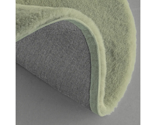Covor rotund cu fibre și spate textil