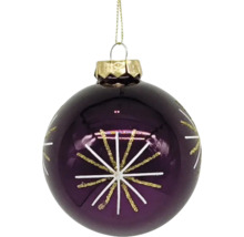 Glob de pom de Crăciun cu model de stea