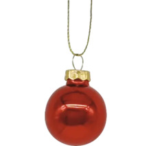 Glob de Crăciun roșu cu agățătoare