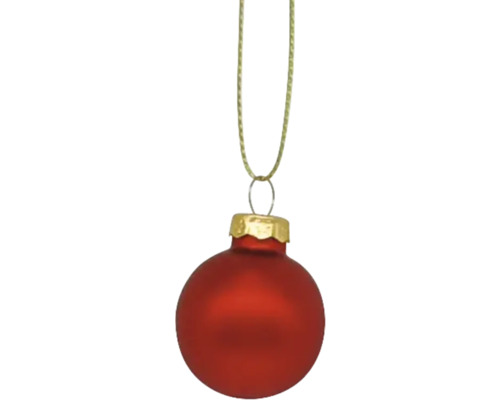 Glob de Crăciun roșu cu agățătoare