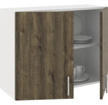 Dulap suspendat cu ușă din lemn și două rafturi