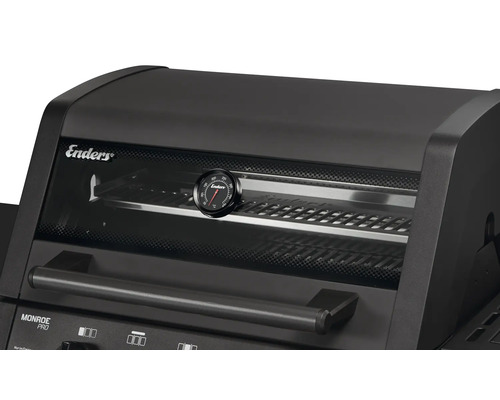 Grătar pe gaz Enders Monroe Pro cu fereastră de vizualizare și afișaj de temperatură