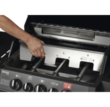 Grătar din oțel inoxidabil cu placă de grătar inserată