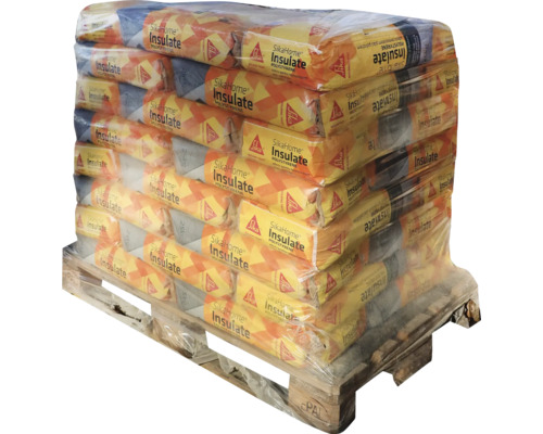 Paletă cu pachete de izolație din polistiren SikaHome Insulate