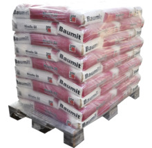 Palet cu mai mulți saci de mortar de egalizare Baumit Nivello 50