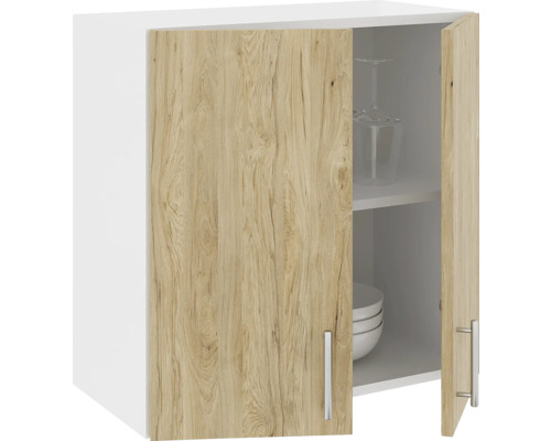 Dulap suspendat cu două uși și rafturi