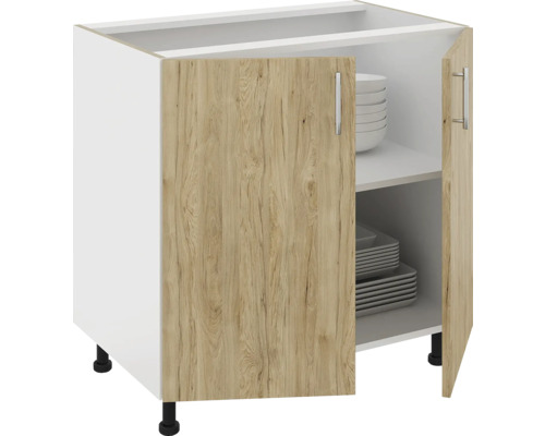 Dulap de bază pentru bucătărie cu două uși și un raft