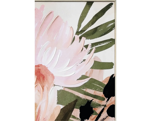 Pictură cu motiv floral în ramă