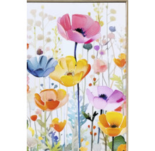 Pictură cu motiv floral în ramă