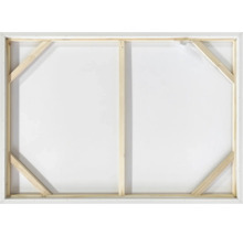 Partea din spate a unei pânze cu ramă de lemn