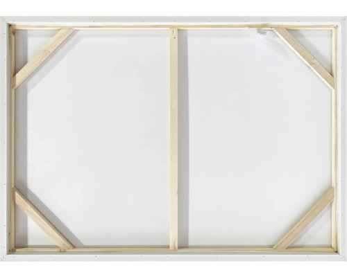 Partea din spate a unei pânze cu ramă de lemn