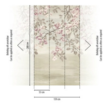 Dimensiunile unui fototapet cu model floral