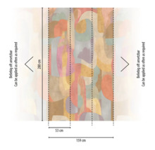 Tapet cu model abstract și dimensiunile 280 cm x 159 cm