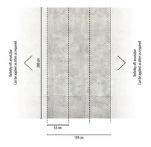 Tapet cu aspect de beton și dimensiuni