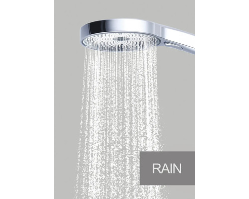 Cap de duș cu efect de ploaie, cu jet de apă