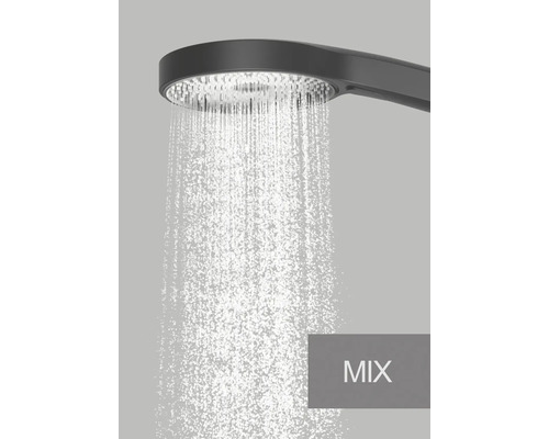 Cap de duș cu jet de apă în modul Mix