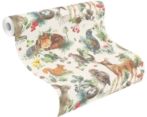 Rola de tapet cu model de animale sălbatice