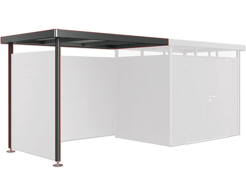 Adăpost acoperit pentru biciclete cu pereți laterali