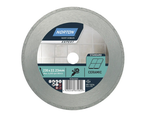 Disc de tăiere Norton Saint-Gobain Expert 230 x 22,23 milimetri pentru ceramică