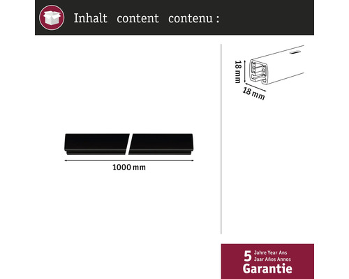 Conținut: Două profile cu o lungime de 1000 mm și o lățime de 18 mm.