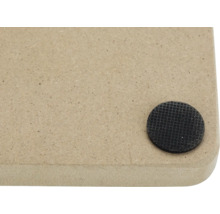 Placă de lemn cu un glisor negru rotund pentru mobilă