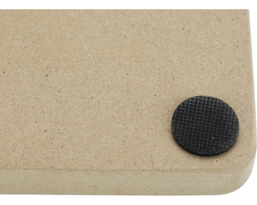 Placă de lemn cu un glisor negru rotund pentru mobilă