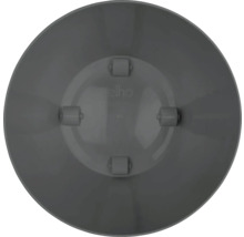 Sigla Elho pe o farfurie pentru ghivece de flori cu role