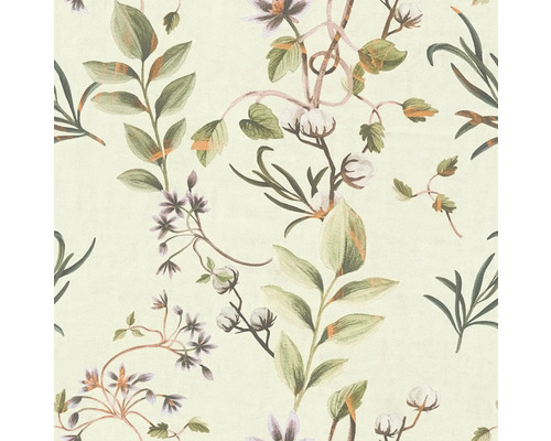 Tapet cu model floral și vegetal