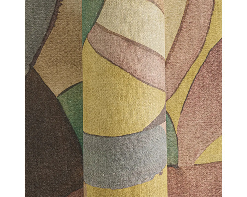 Covor cu model abstract, rulat