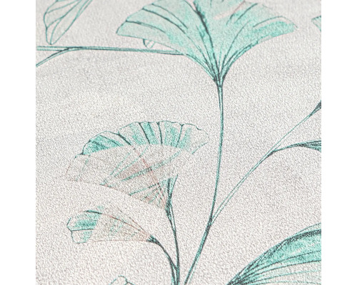 Prim-plan cu tapet cu model vegetal