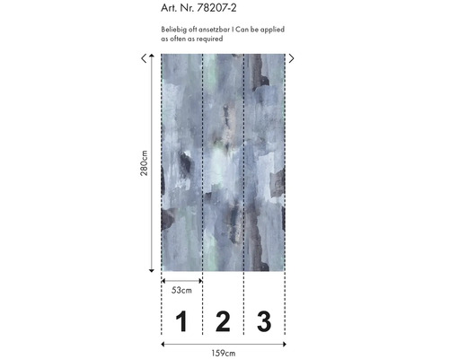 Dimensiunile unui tapet vlies cu model abstract