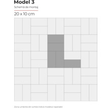 Model de montaj Modelul 3, format 20 x 10 cm