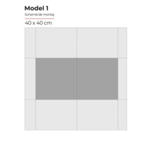 Model 1 schemă de montaj 40 x 40 cm