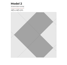 Schema de montaj model 2, 40 x 40 cm