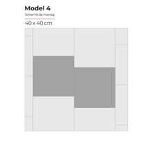 Schema de montaj Model 4, dimensiune 40 x 40 cm