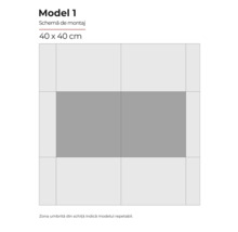 Schema de montaj Model 1, 40 x 40 centimetri