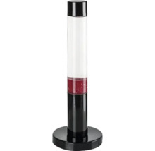 Lampă decorativă cu lavă, cu bază și partea superioară neagră