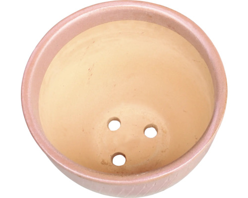 Ghiveci de flori din teracotă cu găuri de drenaj