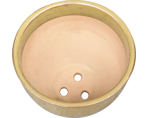 Ghiveci ceramic cu trei găuri pentru drenaj