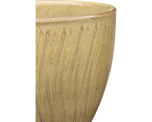 Jardinieră ceramică cu model canelat