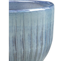 Prim-plan cu un ghiveci canelat