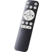 Telecomandă neagră cu mai multe butoane