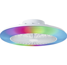 Ventilator de tavan cu iluminare multicoloră