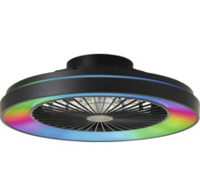Ventilator de tavan cu lumină și iluminare colorată
