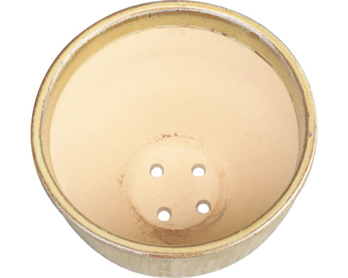 Jardiniere rotundă cu găuri de drenaj