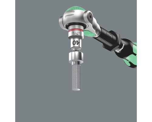 Logo Wera, clichet cu cheie tubulară și șurub