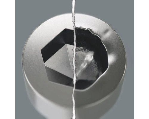 Imagine detaliată a unui capăt de cheie tubulară cu profil hexagonal