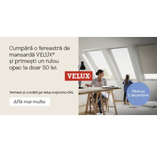 Promoție ferestre de mansardă VELUX cu rulou