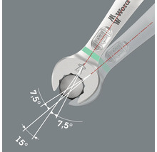 Cheie fিক্সă Wera cu grafică unghiulară pentru a ilustra funcționarea